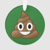 Poop Emoji Kerstversiering Ornament (voorkant)