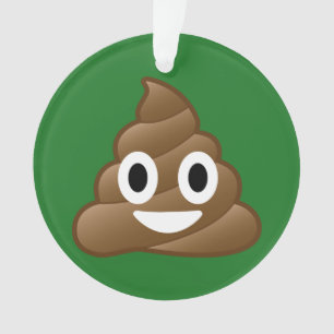 Poop Emoji Kerstversiering Ornament