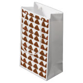 Poop emoji klein cadeauzakje (Achterkant Gekanteld)