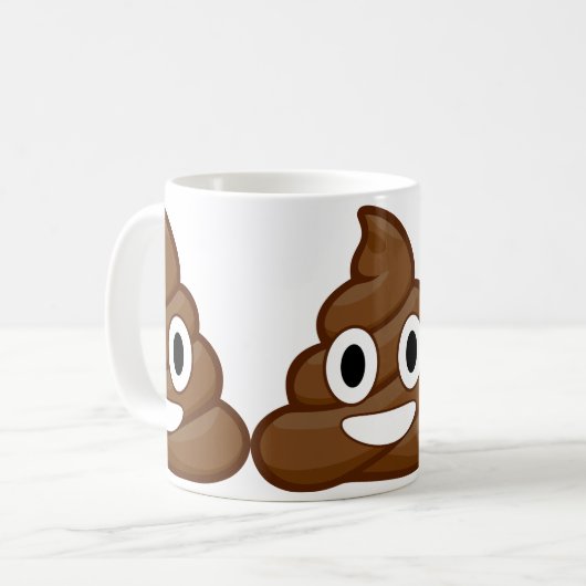poop emoji koffiemok (Voorkant links)