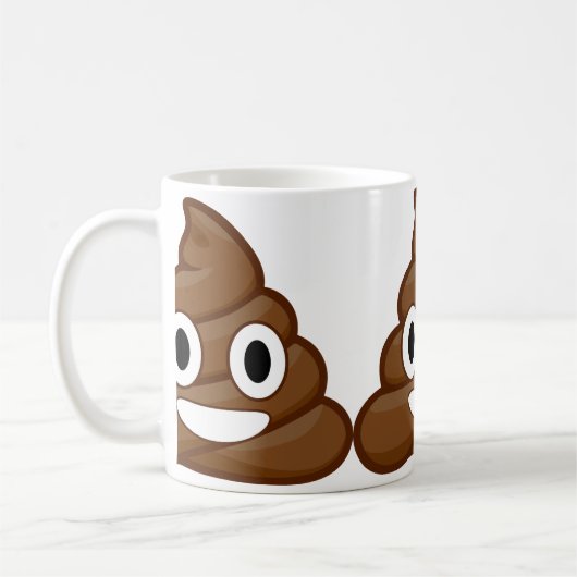 poop emoji koffiemok (Links)