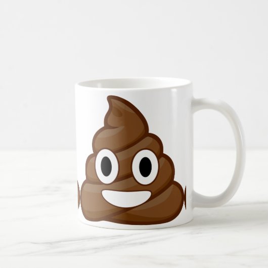 poop emoji koffiemok (Rechts)