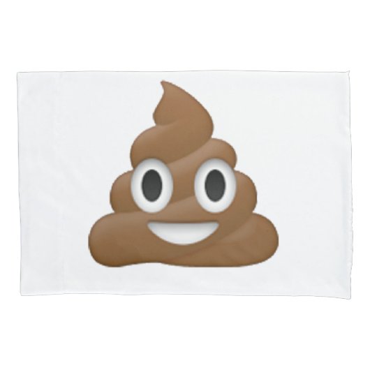 Poop - Emoji Kussensloop (Voorkant)