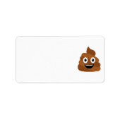 Poop Emoji Label (Voorkant)