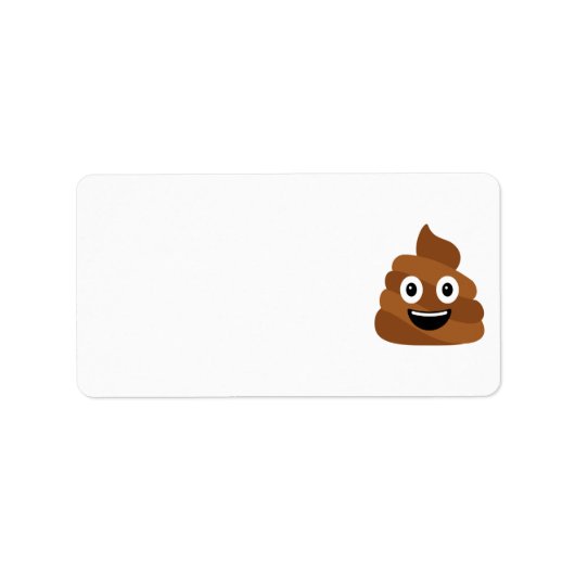 Poop Emoji Label (Voorkant)