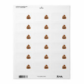 Poop Emoji Label (Full Sheet)