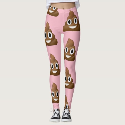 Poop Emoji Leggings (Voorkant)