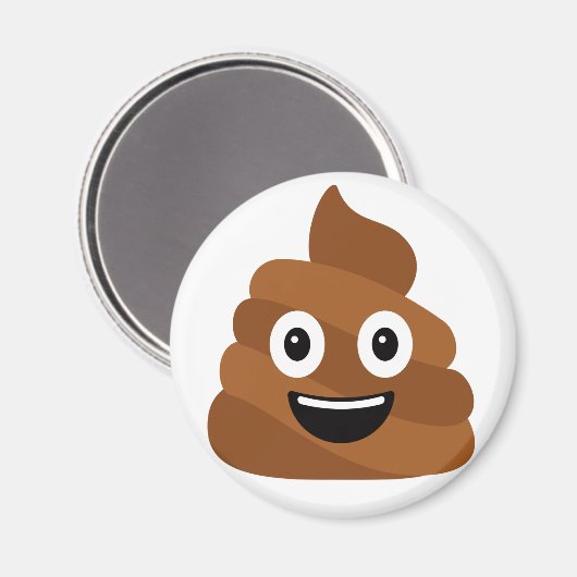 Poop Emoji Magnet (Voorkant / Achterkant)