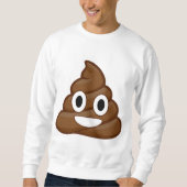 poop emoji mannen sweatshirt (Voorkant)
