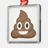 poop emoji metalen ornament (Links)