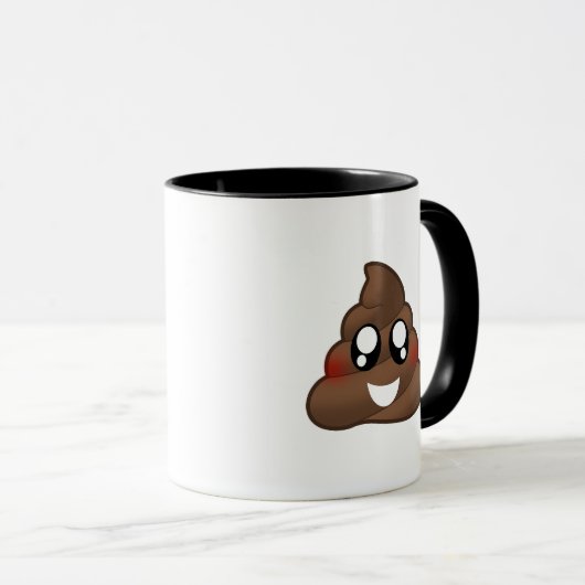 Poop Emoji Mok (Voorkant rechts)