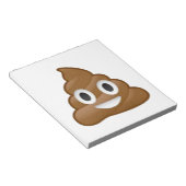 Poop emoji notitieblok (Schuin)