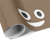 Poop emoji ogen en mondverpakkingspapier cadeaupapier (Rol Hoek)