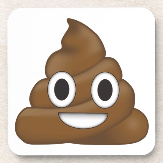 Poop emoji onderzetter (Voorkant)