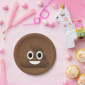 Poop Emoji Paper Borden, 7" Papieren Bordje (Feest)