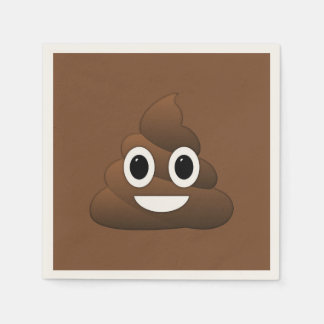 Poop Emoji Paper Napkins, Standard Cocktail Servet