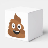 Poop Emoji Party Favor Box Bedankdoosjes (Achterkant)