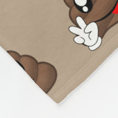 Poop Emoji Peace Sign Hands Fleece Deken (Hoek)