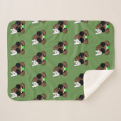 Poop Emoji Rock on Sherpa Blanket Deken (Voorkant (horizontaal))