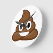 poop emoji ronde klok (Hoek)