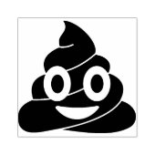 Poop Emoji Rubberstempel (Afrduk)