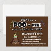 POOP emoji schattig grappig verjaardagsfeestje kin Kaart (Voorkant / Achterkant)