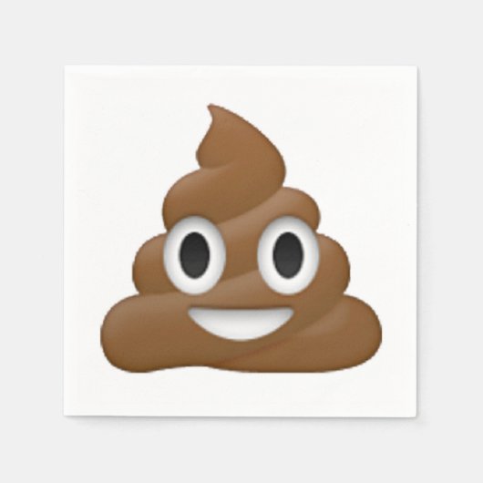 Poop - Emoji Servetten (Voorkant)