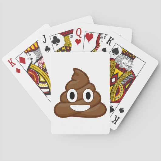 poop emoji speelkaarten (Achterkant)