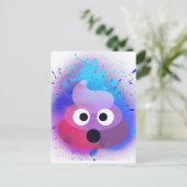 Poop Emoji Spray Paint Art Briefkaart (Staand voorkant)
