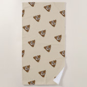 Poop Emoji Strandlaken (Voorkant)