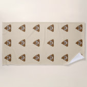 Poop Emoji Strandlaken (Voorkant)