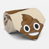 Poop Emoji Stropdas (Opgerold)