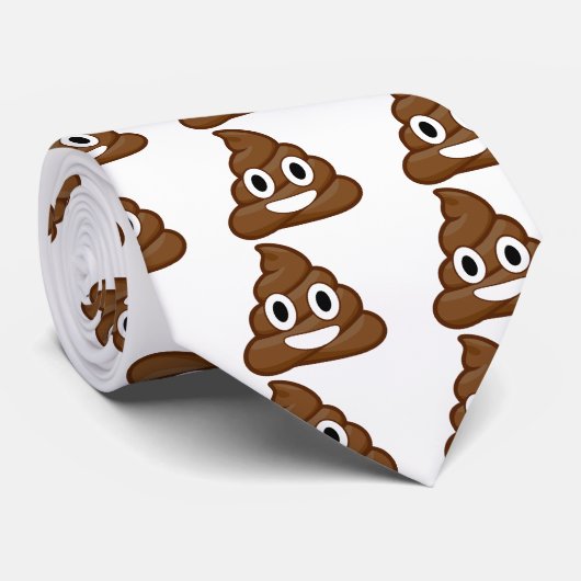 poop emoji stropdas (Opgerold)