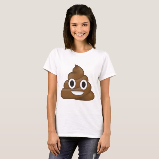 Poop emoji t-shirt (Voorkant volledig)