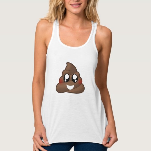 Poop Emoji Tanktop (Voorkant)