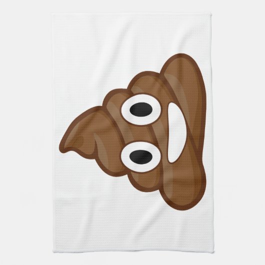 poop emoji theedoek (Verticaal)