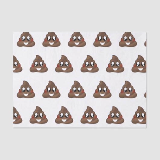 Poop Emoji Tissuepapier (Voorkant)