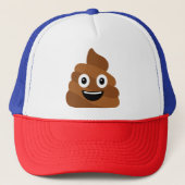 Poop Emoji Trucker Hat Pet (Voorkant)