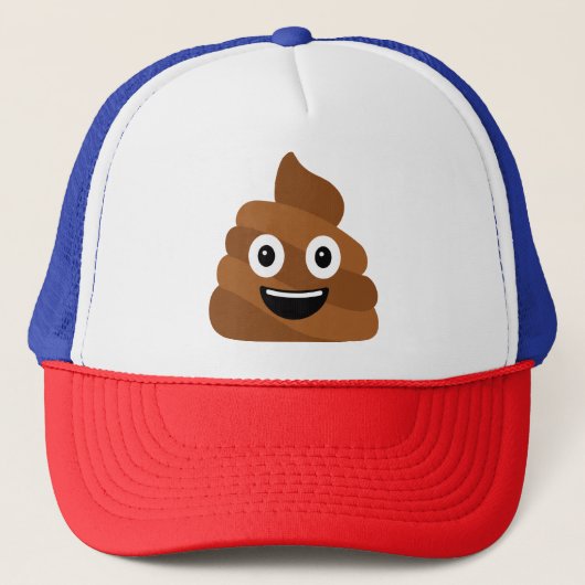 Poop Emoji Trucker Hat Pet (Voorkant)