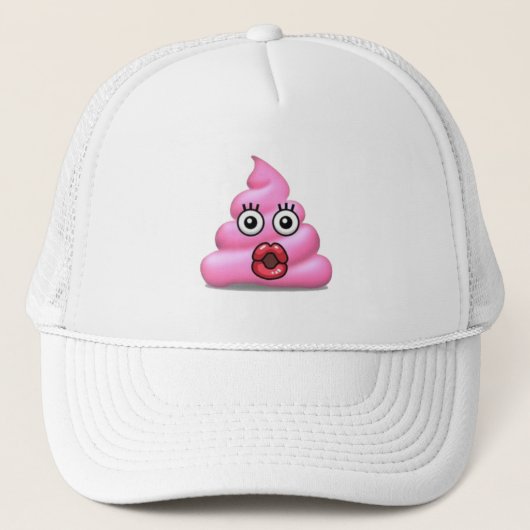 poop emoji trucker pet (Voorkant)