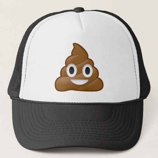 Poop emoji trucker pet (Voorkant)