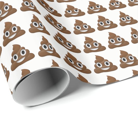 Poop Emoji Wrapping Paper Cadeaupapier (Rol Hoek)