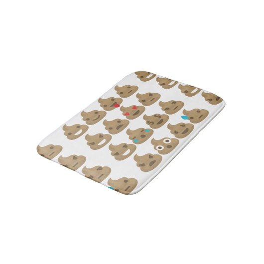 poop emojis badbadkamer badmat (Gekanteld)