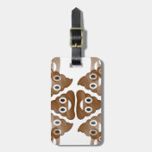 poop emojis bagagelabel (Voorkant verticaal)