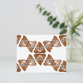 poop emojis briefkaart (Staand voorkant)
