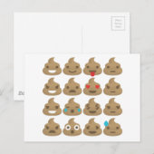 poop emojis briefkaart (Voorkant / Achterkant)