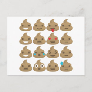 poop emojis briefkaart