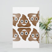 poop emojis briefpapier (Staand voorkant)