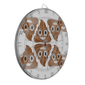 poop emojis dartbord (Voorkant Links)