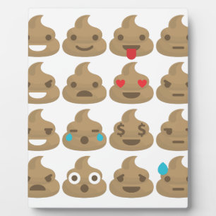 poop emojis fotoplaat
